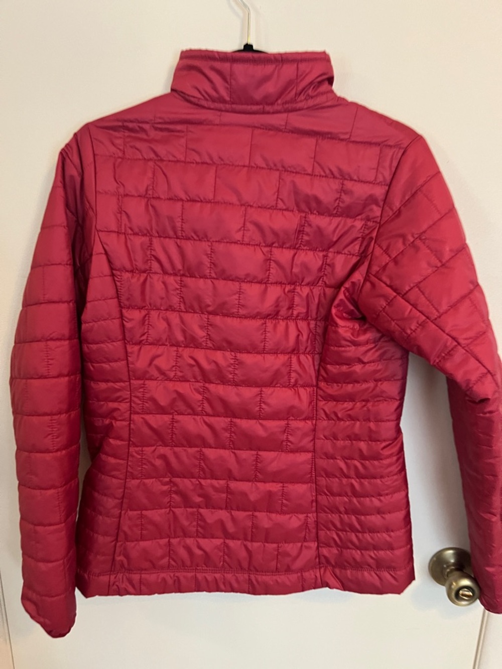 Patagonia Women's Quilted Fown Jacket - Deep Pink with Orange/Pink Trim - Picture 2 of 4
